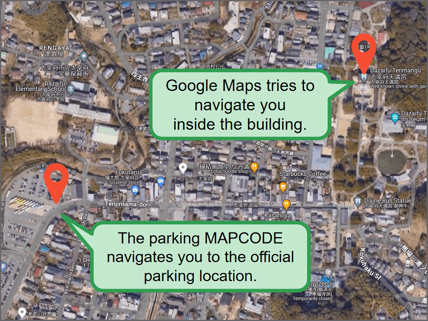 Google Maps navigation issue