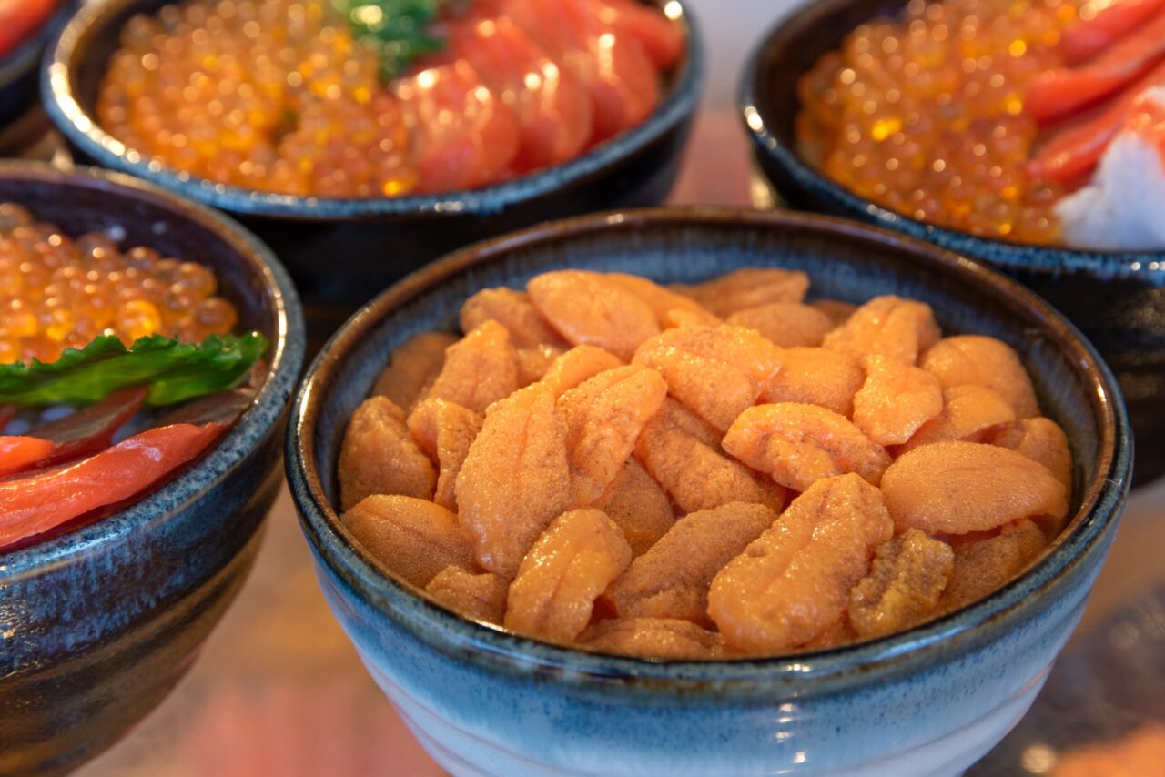 Unidon and seafood bowls